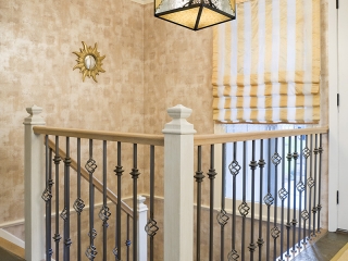 Foyer utilizing Transitional Interior Design